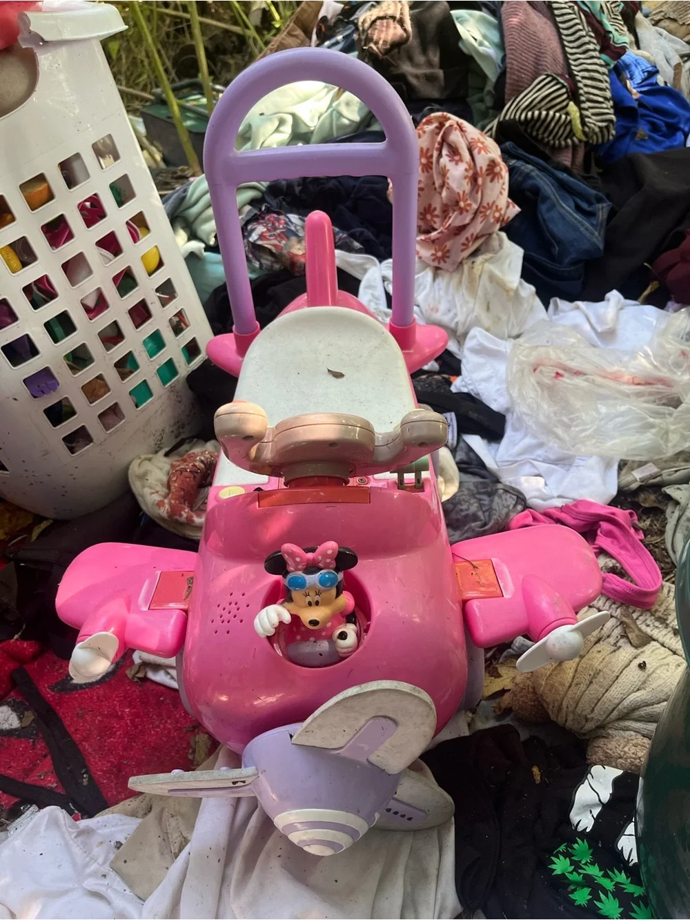Pink Ride-On Airplane for Toddlers